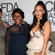 Paloma Elsesser, left, with Bethann Hardison, Aurora James and Zazie Beetz